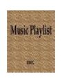 Music Playlist: 50 Pages 8.5 X 11