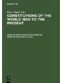 9783110968002 - Constitutions of the World 1850 to the Present. Index of North and South American Constitutions 1850 to 2007