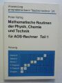 9783528041526 - Kahlig, Peter: Mathematische Routinen der Physik, Chemie und Technik für AOS- Rechner, Teil 1.